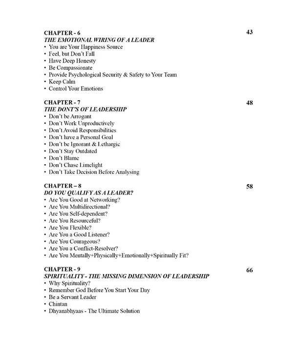 Ins and Outs of Leadership